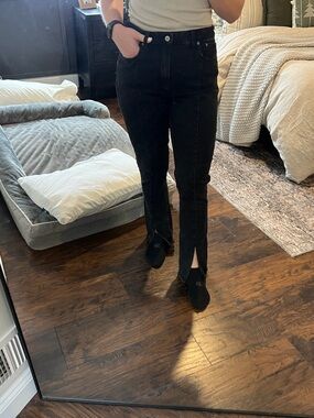 Abercrombie & Fitch Women's Black Straight Leg Jeans